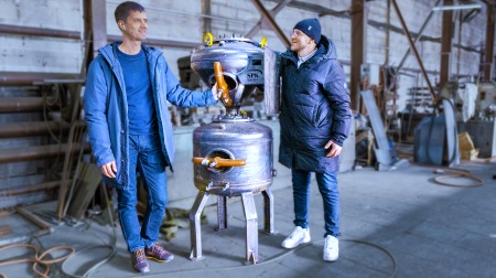 Собираем напорный агрегат для дробеструйной камеры. Часть 2. Собираем напорный агрегат для дробеструйной камеры. Часть 2.
