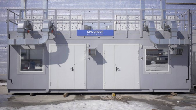 Готова камера для хранения и смешивания красок SPK