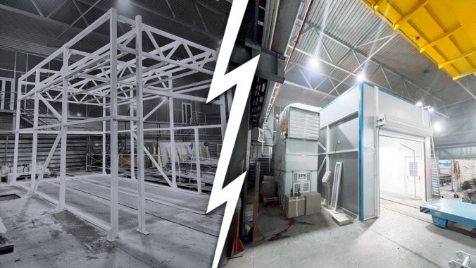 4-я очередь окрасочных камер на Сиб-Дамель 4-я очередь окрасочных камер на Сиб-Дамель