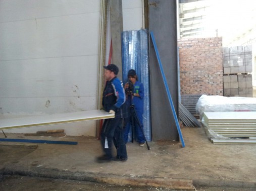 В Казахстане в Астане на Заводе по производству дизельных двигателей для локомотивов GEVO наша компания возводит моечную камеру