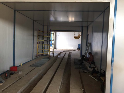 В столице республики Казахстан в Астане на Заводе по производству дизельных двигателей специалистами SPK Group возводится проходная моечная камера для дизельных двигателей В столице республики Казахстан в Астане на Заводе по производству дизельных двигателей специалистами SPK Group возводится проходная моечная камера для дизельных двигателей