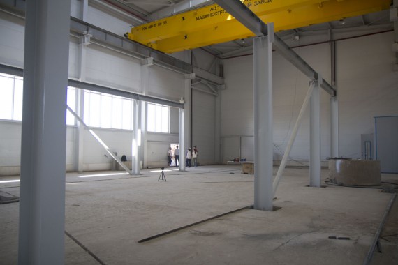 Определение точек подключение технологического оборудования на Заводе по производству дизельных двигателей для локомотивов в Астане (Казахстан)