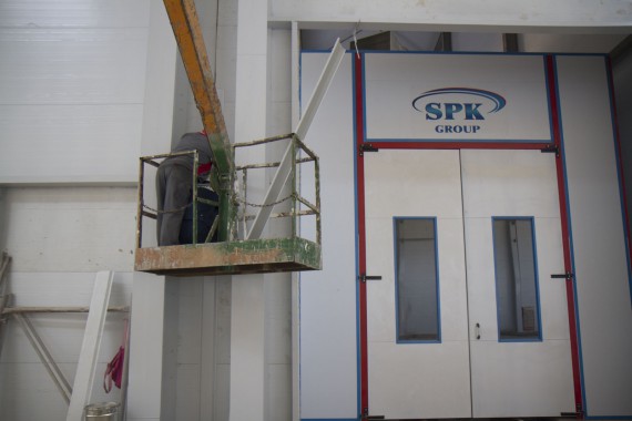 Возведение камеры SPK GROUP для смешивания и хранения красок на Заводе по производству дизельных двигателей (г. Астана) Возведение камеры SPK GROUP для смешивания и хранения красок на Заводе по производству дизельных двигателей (г. Астана)