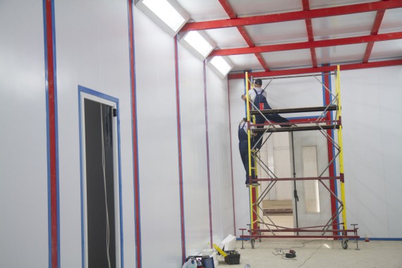 Возведение камеры SPK GROUP для смешивания и хранения красок на Заводе по производству дизельных двигателей (г. Астана) Возведение камеры SPK GROUP для смешивания и хранения красок на Заводе по производству дизельных двигателей (г. Астана)