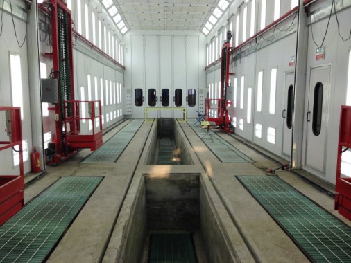 Покрасочная камера для локомотивов с рабочей температурой до 80°С SPK-22.6.6, г. Шадринск Покрасочная камера для локомотивов с рабочей температурой до 80°С SPK-22.6.6, г. Шадринск