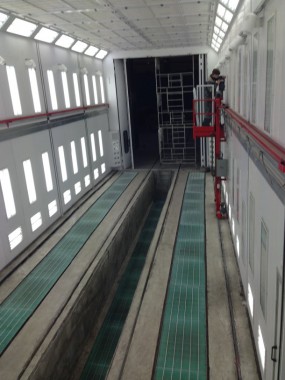 Покрасочная камера для локомотивов с рабочей температурой до 80°С SPK-22.6.6, г. Шадринск Покрасочная камера для локомотивов с рабочей температурой до 80°С SPK-22.6.6, г. Шадринск