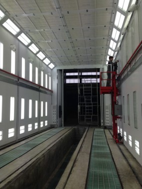 Покрасочная камера для локомотивов с рабочей температурой до 80°С SPK-22.6.6, г. Шадринск Покрасочная камера для локомотивов с рабочей температурой до 80°С SPK-22.6.6, г. Шадринск