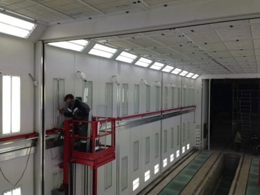 Покрасочная камера для локомотивов с рабочей температурой до 80°С SPK-22.6.6, г. Шадринск Покрасочная камера для локомотивов с рабочей температурой до 80°С SPK-22.6.6, г. Шадринск