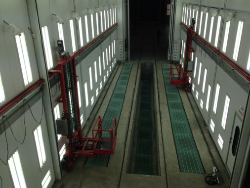 Покрасочная камера для локомотивов с рабочей температурой до 80°С SPK-22.6.6, г. Шадринск Покрасочная камера для локомотивов с рабочей температурой до 80°С SPK-22.6.6, г. Шадринск