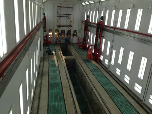 Покрасочная камера для локомотивов с рабочей температурой до 80°С SPK-22.6.6, г. Шадринск Покрасочная камера для локомотивов с рабочей температурой до 80°С SPK-22.6.6, г. Шадринск