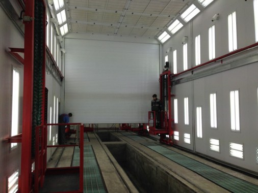 Покрасочная камера для локомотивов с рабочей температурой до 80°С SPK-22.6.6, г. Шадринск Покрасочная камера для локомотивов с рабочей температурой до 80°С SPK-22.6.6, г. Шадринск