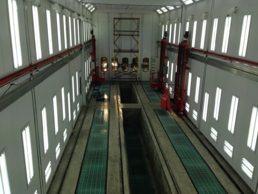 Покрасочная камера для локомотивов с рабочей температурой до 80°С SPK-22.6.6, г. Шадринск Покрасочная камера для локомотивов с рабочей температурой до 80°С SPK-22.6.6, г. Шадринск