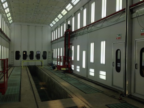 Покрасочная камера для локомотивов с рабочей температурой до 80°С SPK-22.6.6, г. Шадринск Покрасочная камера для локомотивов с рабочей температурой до 80°С SPK-22.6.6, г. Шадринск