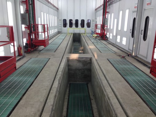 Покрасочная камера для локомотивов с рабочей температурой до 80°С SPK-22.6.6, г. Шадринск Покрасочная камера для локомотивов с рабочей температурой до 80°С SPK-22.6.6, г. Шадринск