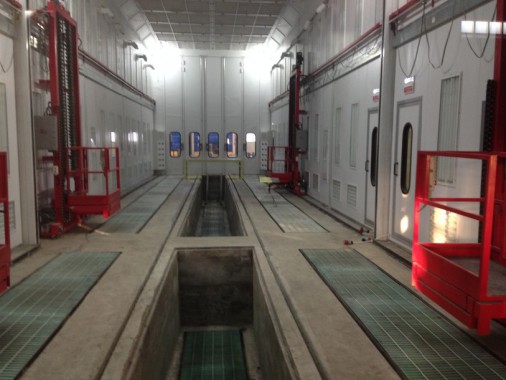 Покрасочная камера для локомотивов с рабочей температурой до 80°С SPK-22.6.6, г. Шадринск Покрасочная камера для локомотивов с рабочей температурой до 80°С SPK-22.6.6, г. Шадринск