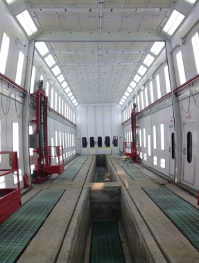 Покрасочная камера для локомотивов с рабочей температурой до 80°С SPK-22.6.6, г. Шадринск Покрасочная камера для локомотивов с рабочей температурой до 80°С SPK-22.6.6, г. Шадринск