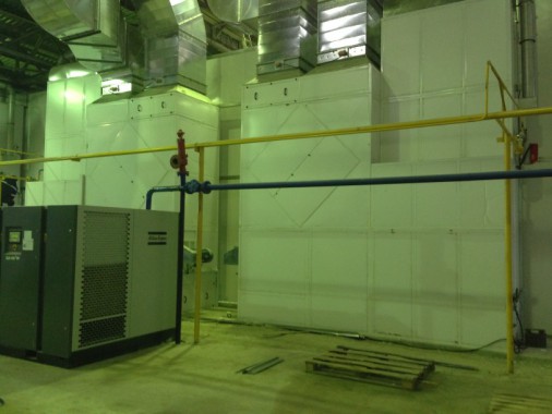 Покрасочная камера для локомотивов с рабочей температурой до 80°С SPK-22.6.6, г. Шадринск Покрасочная камера для локомотивов с рабочей температурой до 80°С SPK-22.6.6, г. Шадринск