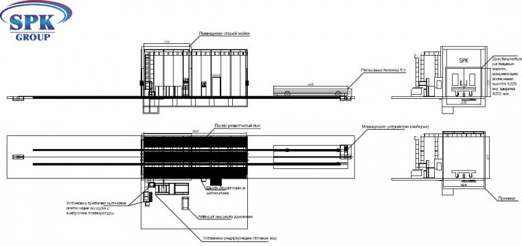 Обитаемая моечно-сушильная камера проходного типа SPK-М 11.4.4 Россия Обитаемая моечно-сушильная камера проходного типа SPK GROUP
