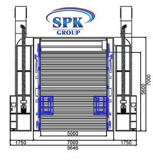 Тупиковая окрасочно-сушильная камера для вагонов и локомотивов SPK-32.7.7 РОССИЯ окрасочно-сушильная камера SPK GROUP для ж/д