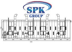 Тупиковая окрасочно-сушильная камера для вагонов и локомотивов SPK-32.7.7 РОССИЯ Тупиковая камера для покраски вагонов и локомотивов
