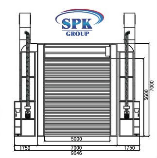 Тупиковая окрасочно-сушильная камера для вагонов и локомотивов SPK-32.7.7 РОССИЯ Камера окраски вагонов SPK GROUP