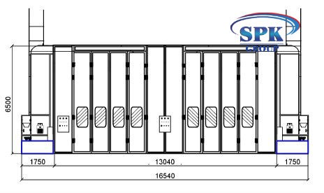Модернизация проходной окрасочно-сушильной камеры для вагонов SPK-25.13.6 Модернизация проходной окрасочно-сушильной камеры для вагонов SPK GROUP