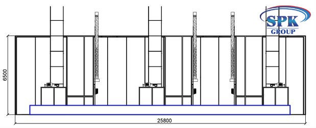Модернизация проходной окрасочно-сушильной камеры для вагонов SPK-25.13.6 Модернизация проходной окрасочно-сушильной камеры для вагонов SPK GROUP