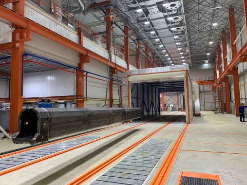 Зона открытой окраски SPK-Z 76.6.9 в составе Комплекса подготовки поверхности, окраски и сушки SPK Зона открытой окраски SPK-Z 76.6.9 в составе комплекса подготовки поверхности, окраски и сушки SPK GROUP