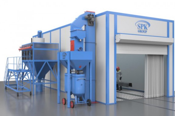 Проходная дробеструйная камера SPK-13.5.4 SPK GROUP