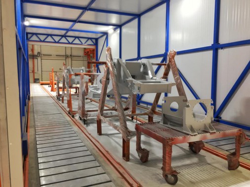 Передвижная сушильная камера для крановых конструкций SPK-15.5.3 Передвижная сушильная камера для крановых конструкций SPK GROUP