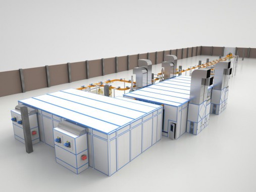 Линия окраски и сушки деталей кузовов спецтехники SPK Линия окраски и сушки деталей кузовов спецтехники SPK GROUP