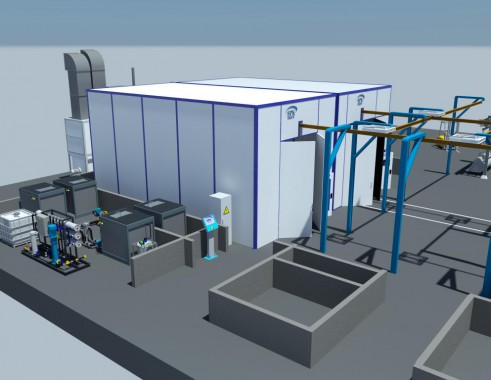 Линия подготовки, покраски и сушки для деталей с/х техники SPK GROUP