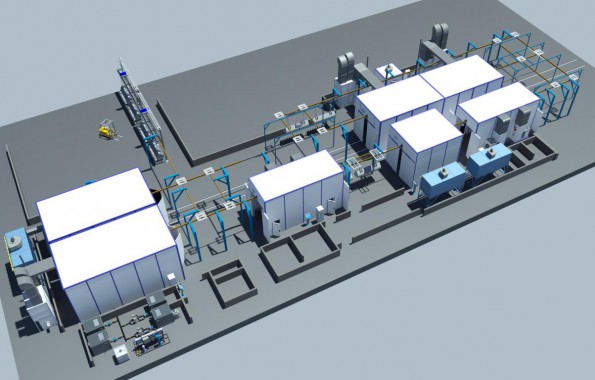 Линия подготовки, покраски и сушки для деталей с/х техники SPK GROUP