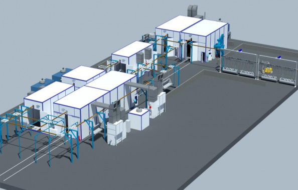 Линия подготовки, покраски и сушки для деталей с/х техники SPK GROUP