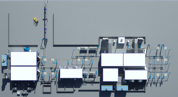 Линия подготовки, покраски и сушки для деталей с/х техники SPK GROUP