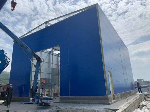 Уличная камера окраски и сушки для нефтяного оборудования SPK-15.6.7, г. Новороссийск Уличная камера окраски и сушки для нефтяного оборудования SPK GROUP