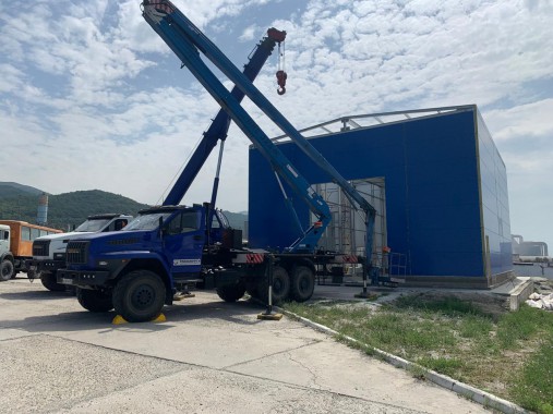 Уличная камера окраски и сушки для нефтяного оборудования SPK-15.6.7, г. Новороссийск Уличная окрасочно-сушильная камера для нефтяного оборудования SPK GROUP