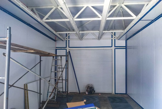 Комплекс проходных камер для дробеструйной очистки поверхности, покраски и сушки SPK, г. Новокузнецк Комплекс проходных камер для дробеструйной очистки поверхности, покраски и сушки SPK, г. Новокузнецк