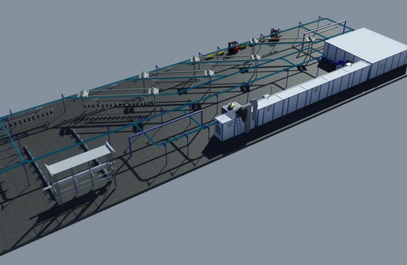 Линия катафорезной и порошковой окраски SPK-KTL Линия SPK GROUP катафорезной и порошковой окраски SPK-KTL