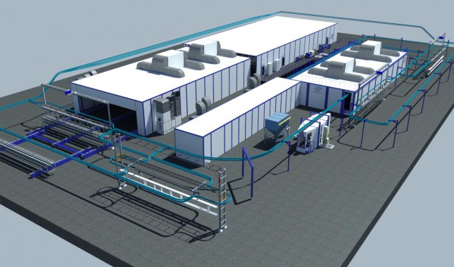 Линия катафорезной и порошковой окраски SPK-KTL Линия SPK GROUP катафорезной и порошковой окраски SPK-KTL