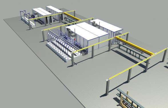 Линия подготовки, окраски и сушки рам КАМАЗа Линия подготовки, окраски и сушки рам КАМАЗа от SPK GROUP