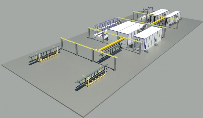 Линия подготовки, окраски и сушки рам КАМАЗа Линия подготовки, окраски и сушки рам КАМАЗа от SPK GROUP