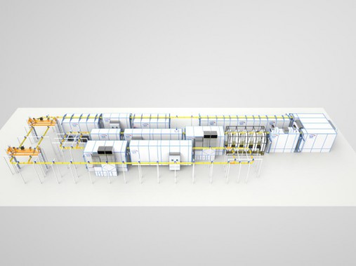 Линия окраски жидкими ЛКМ Проект линии для окраски сельскохозяйственной техники SPK GROUP