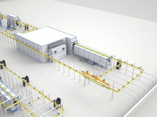 Линия окраски деталей рам грузового коммерческого автотранспорта SPK Линия окраски деталей рам грузового коммерческого автотранспорта SPK GROUP