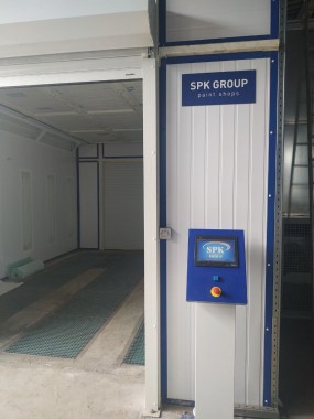 Комплекс проходных камер для дробеструйной очистки поверхности, покраски и сушки SPK, г. Новокузнецк Комплекс проходных камер для дробеструйной очистки поверхности, покраски и сушки SPK, г. Новокузнецк