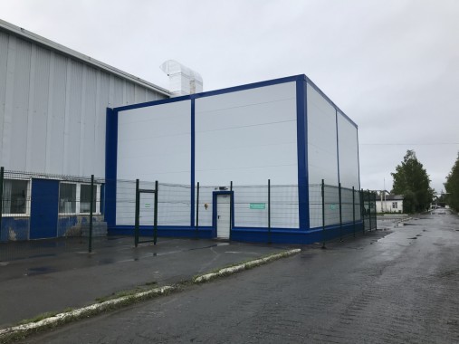 Уличная покрасочно-сушильная камера SPK-T 12.6.4 для деталей самолета, г. Екатеринбург Камера окраски SPK GROUP