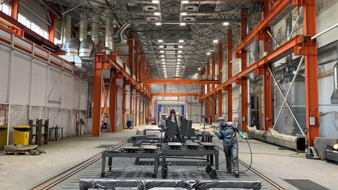 Комплекс подготовки и покраски для деталей кранового оборудования SPK GROUP 