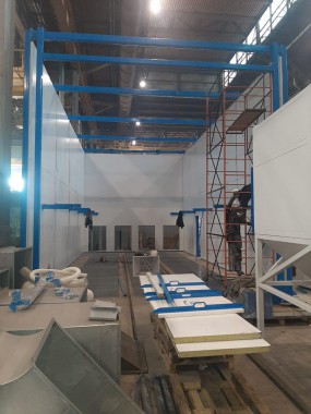 Дробеструйная камера для ж/д транспорта SPK-12.6.6, г. В. Пышма (Свердловская обл.) Дробеструйная камера для ж/д транспорта SPK GROUP