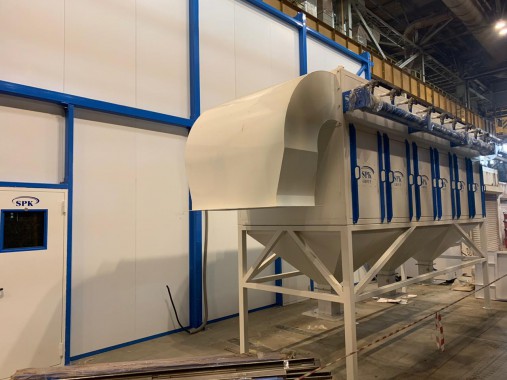 Дробеструйная камера для ж/д транспорта SPK-12.6.6, г. В. Пышма (Свердловская обл.) Дробеструйная камера для ж/д транспорта SPK GROUP