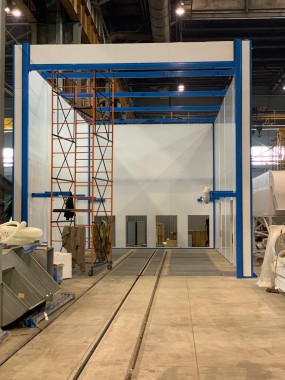 Дробеструйная камера для ж/д транспорта SPK-12.6.6, г. В. Пышма (Свердловская обл.) Дробеструйная камера для ж/д транспорта SPK GROUP